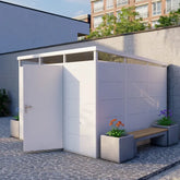 Abri de jardin modulaire isolé 3x3m blanc - plancher inclus - Everbox Ma boutique